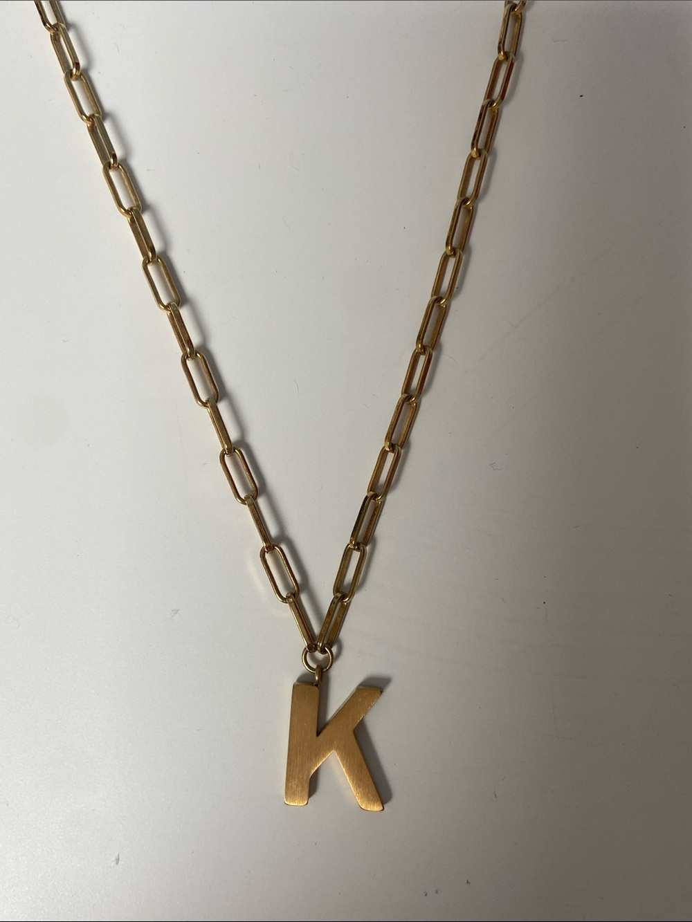 Kate Spade Gold Letter K Pendant Necklace